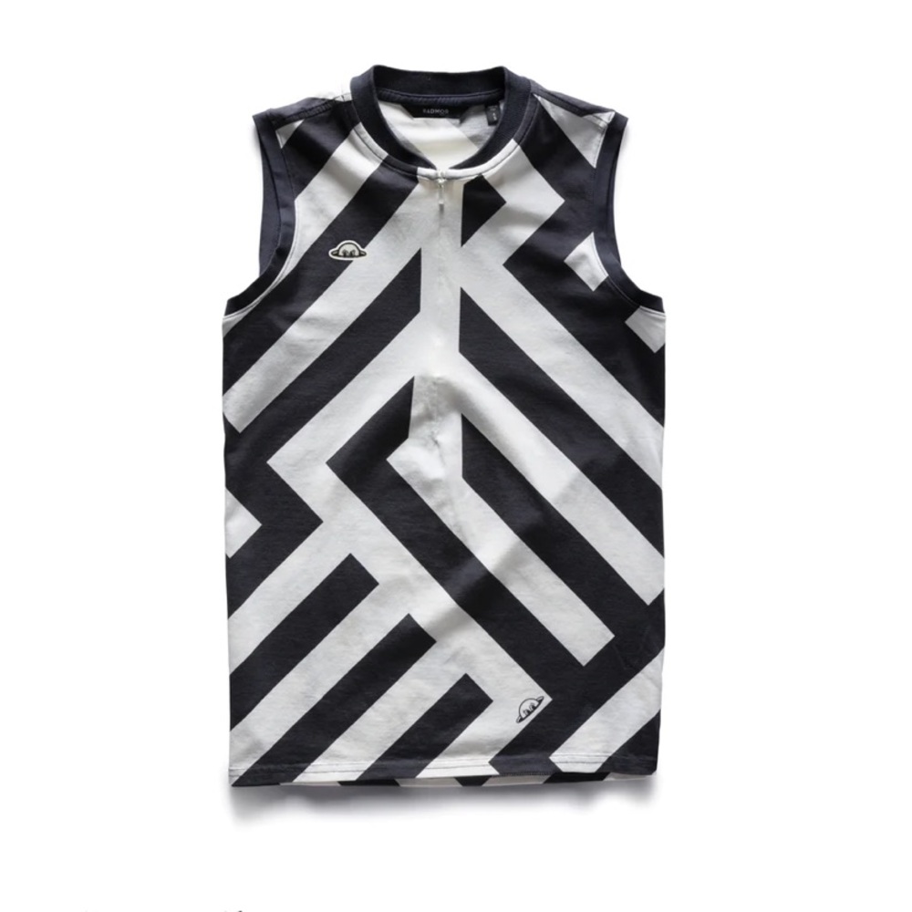 NEW RADMOR Olivia Sleeveless GEORAD Zip - Blue Graphite SIZE: M